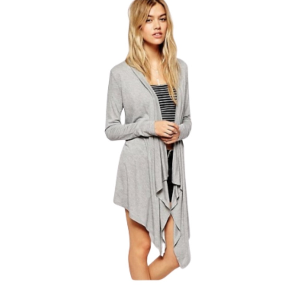 Asos longline slouchy cardigan, gray size 6